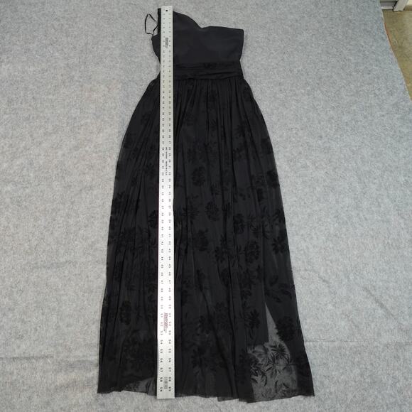 Chiara Boni Jumpsuit Womens 40/Small/4? One Shoulder Velvet Floral Overskirt - Picture 9 of 16